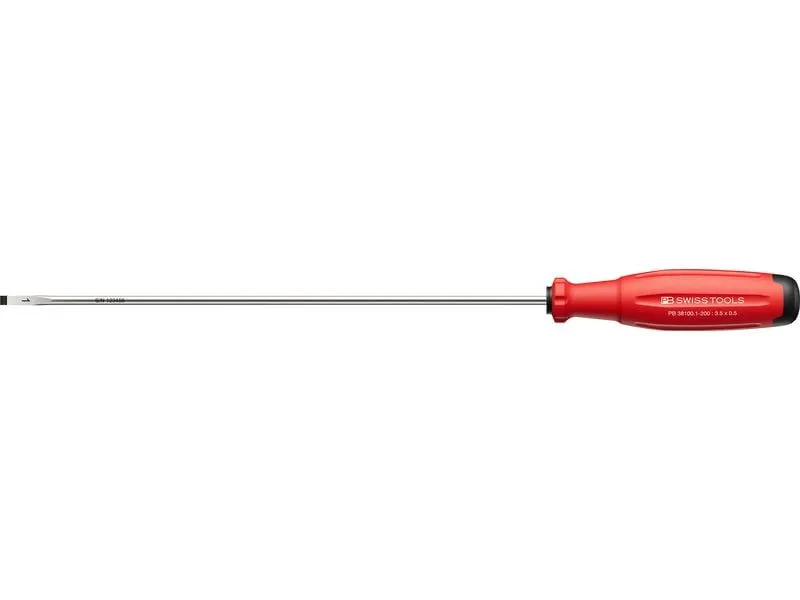 PB Swiss Tools Schlitz-Schraubenzieher SwissGrip Evo PB 38100.1-200 rot PB Swiss Tools Schlitz-Schraubenzieher SwissGrip Evo PB 38100.1-200 rot