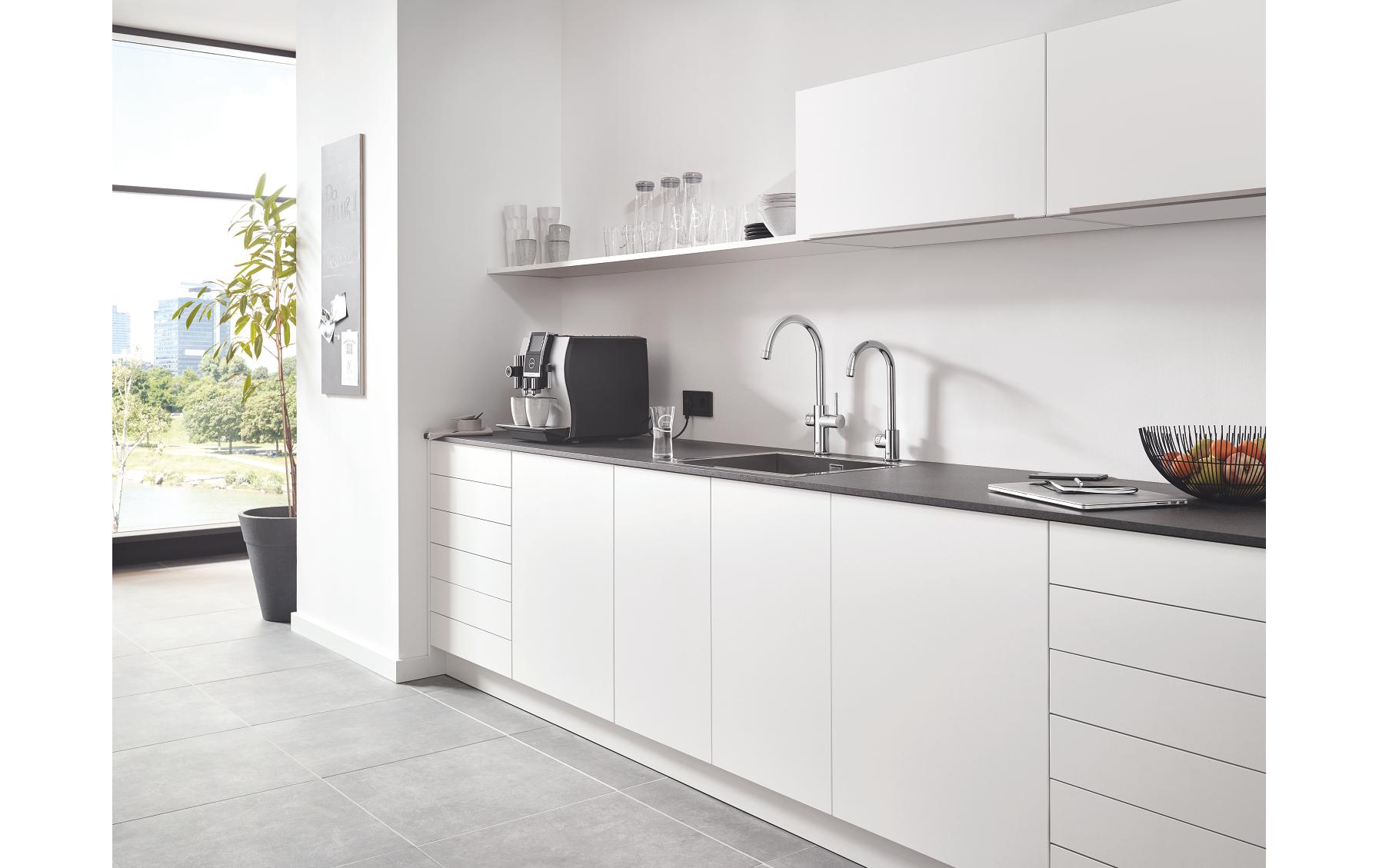 GROHE Küchenarmatur Blue Professional C-Auslauf Set Chrome