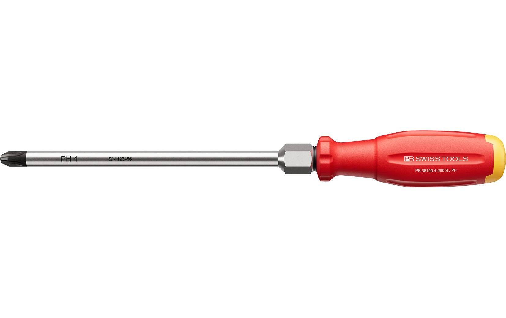 PB Swiss Tools PH-Kreuzschraubenzieher SwissGrip Evo PB 38190.4-200 S