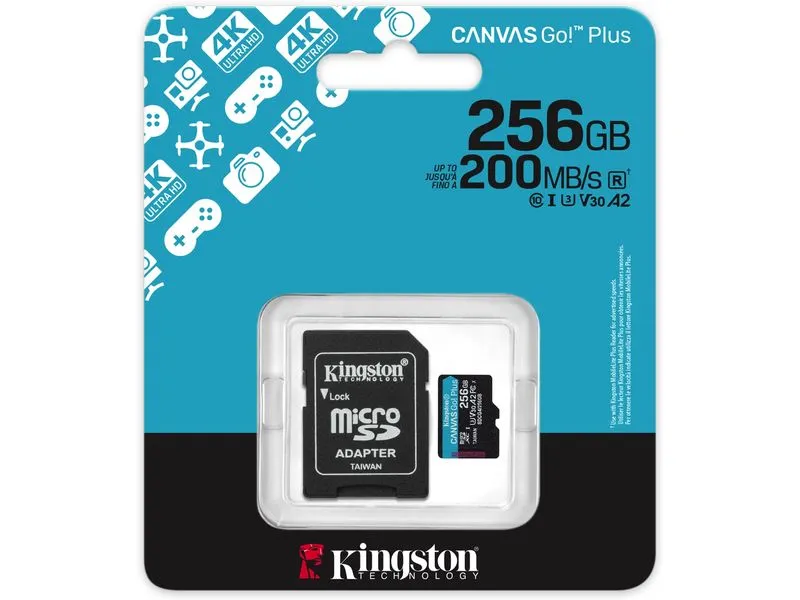 Kingston microSDXC-Karte Canvas Go! Plus 256 GB