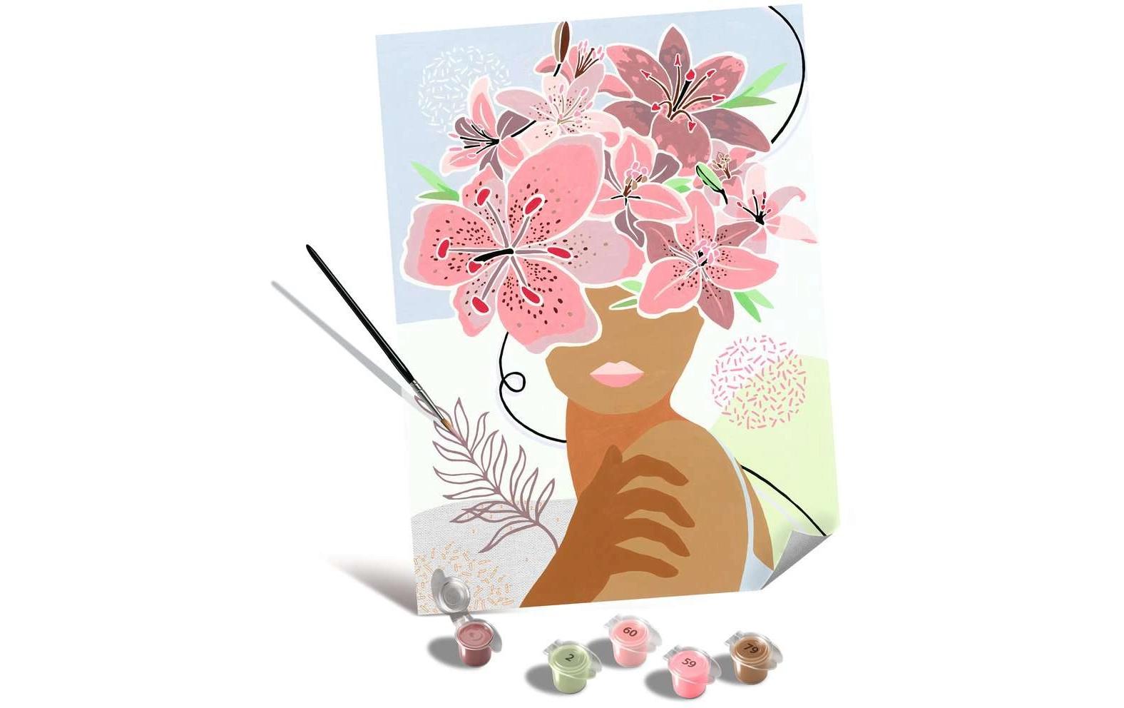 Ravensburger Malen nach Zahlen CreArt – flowers on my Mind Leinwand