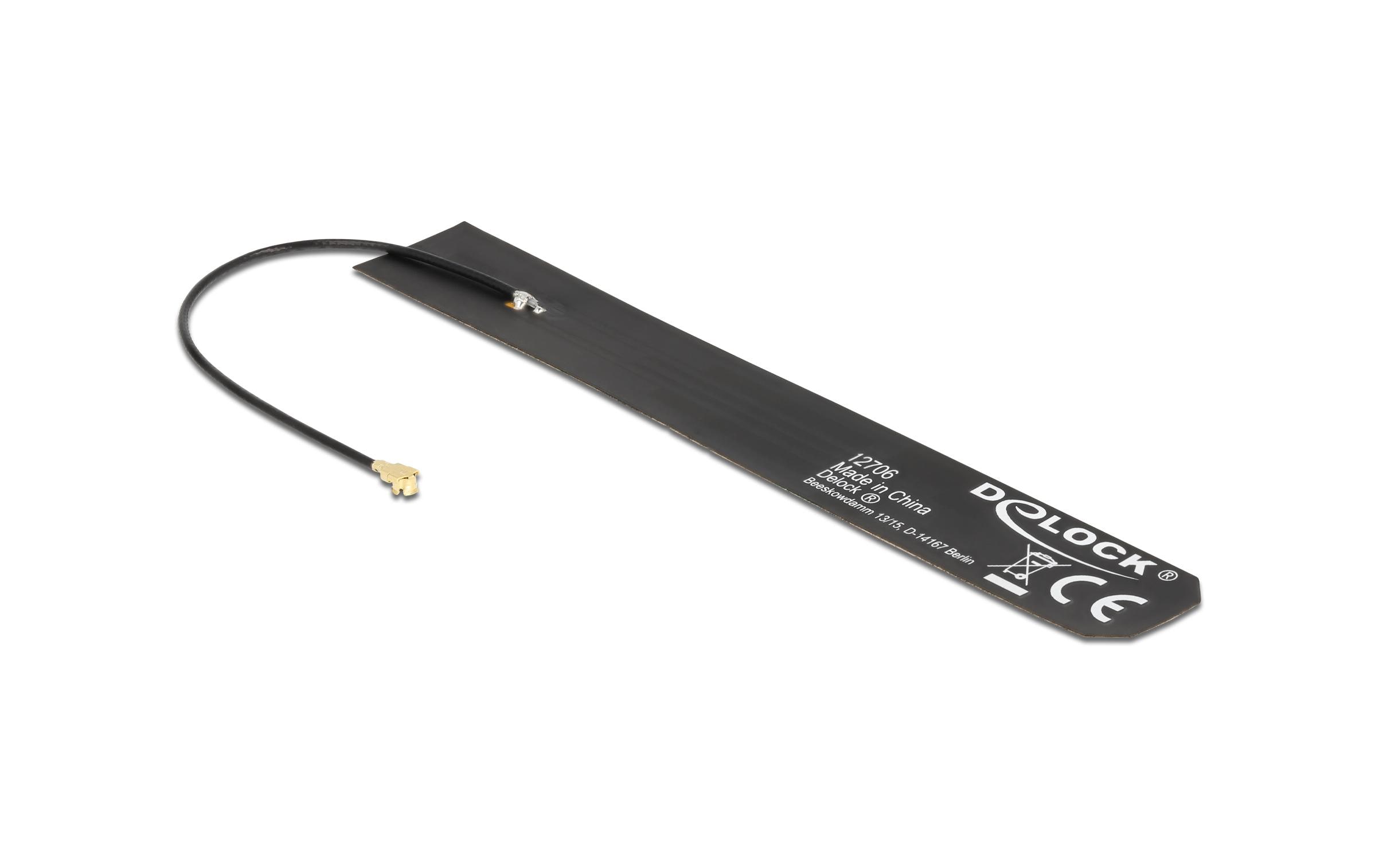 Delock 5G/LTE-Antenne MHF I Stecker MHF I 4 dBi Rundstrahl Delock 5G/LTE-Antenne MHF I Stecker MHF I 4 dBi Rundstrahl