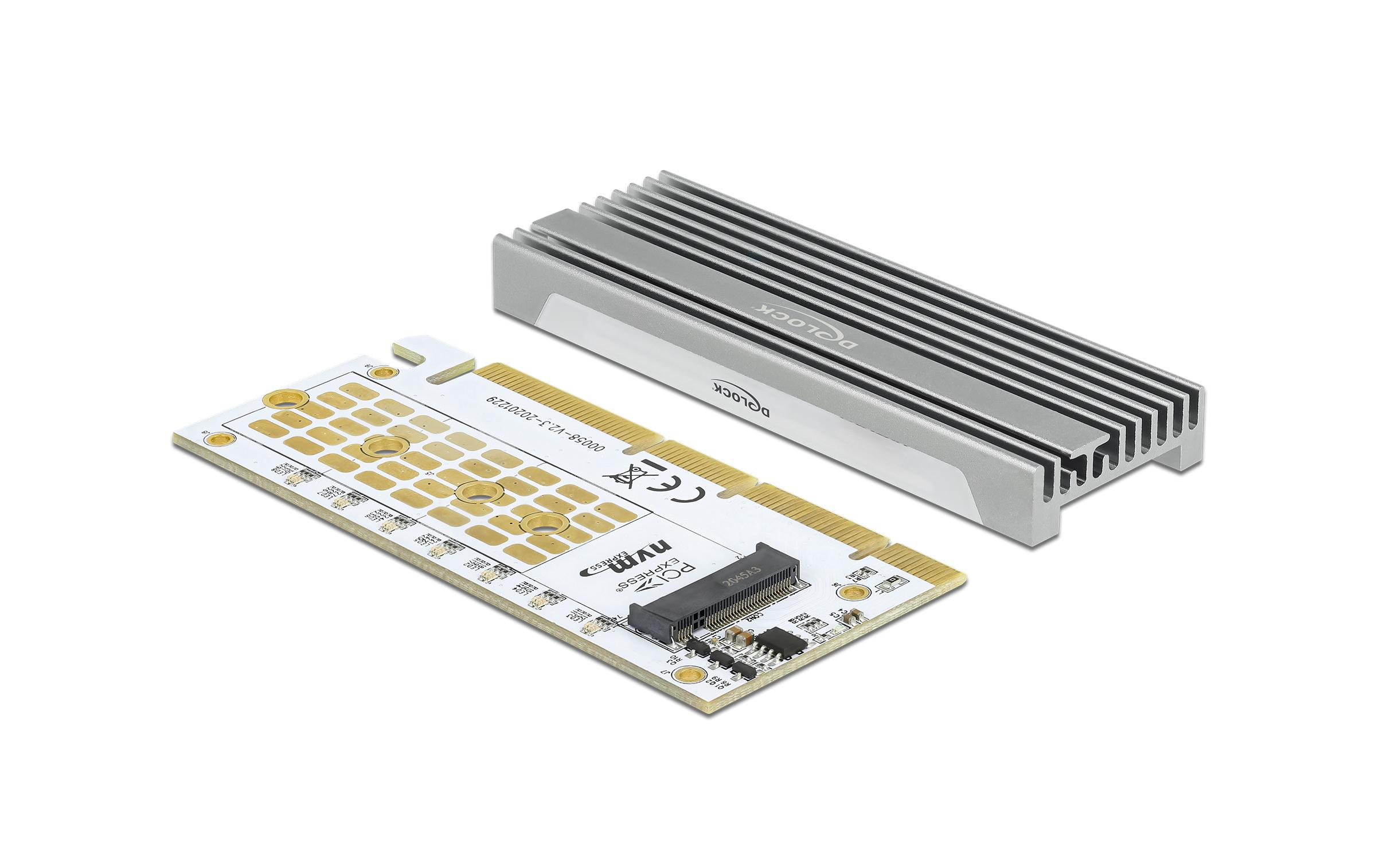 Delock Host Bus Adapter PCI Express x16 - 1x NVMe M.2 Key M