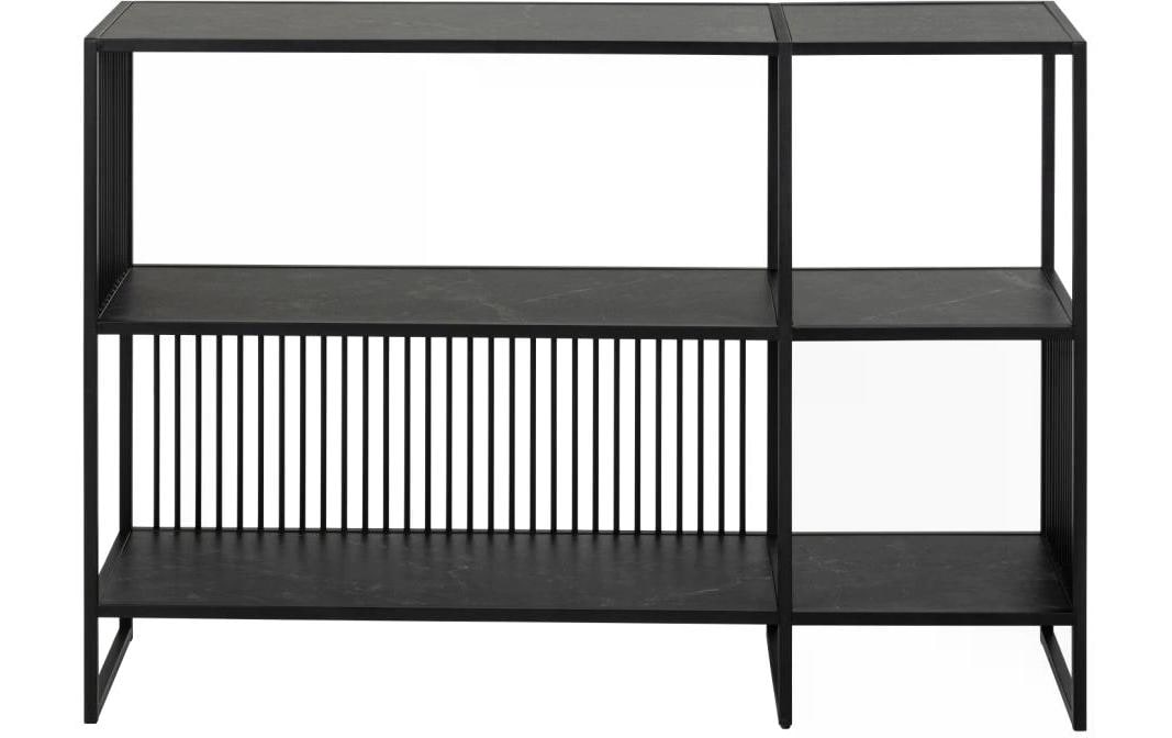 AC Design Regal Strington 120 x 35 x 83 cm, Schwarz