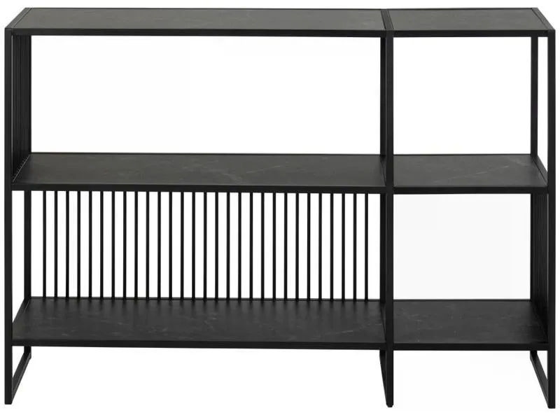 AC Design Regal Strington 120 x 35 x 83 cm, Schwarz