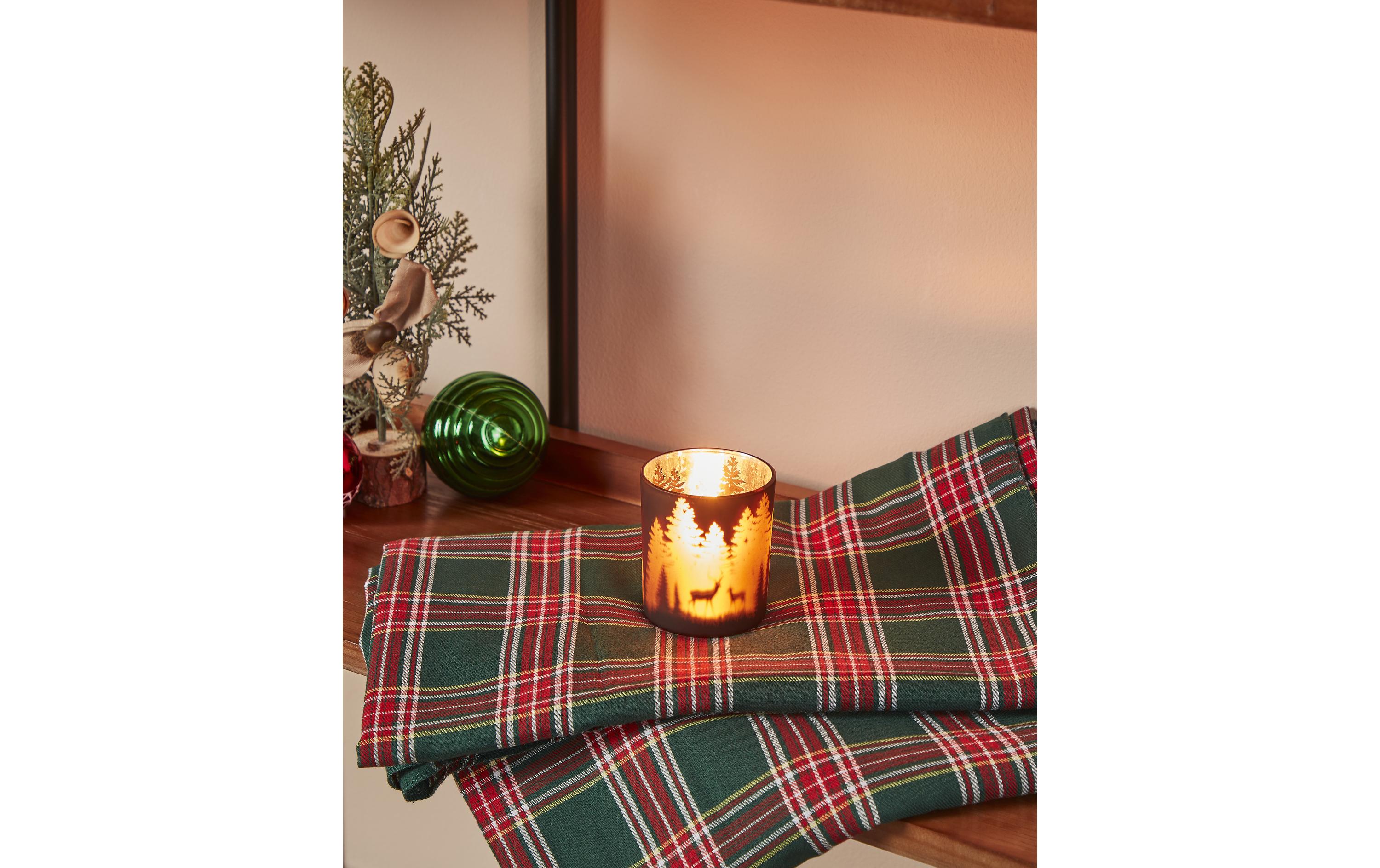 EGLO Winterlandschaft Lukut 8 cm Dunkelbraun, Glas