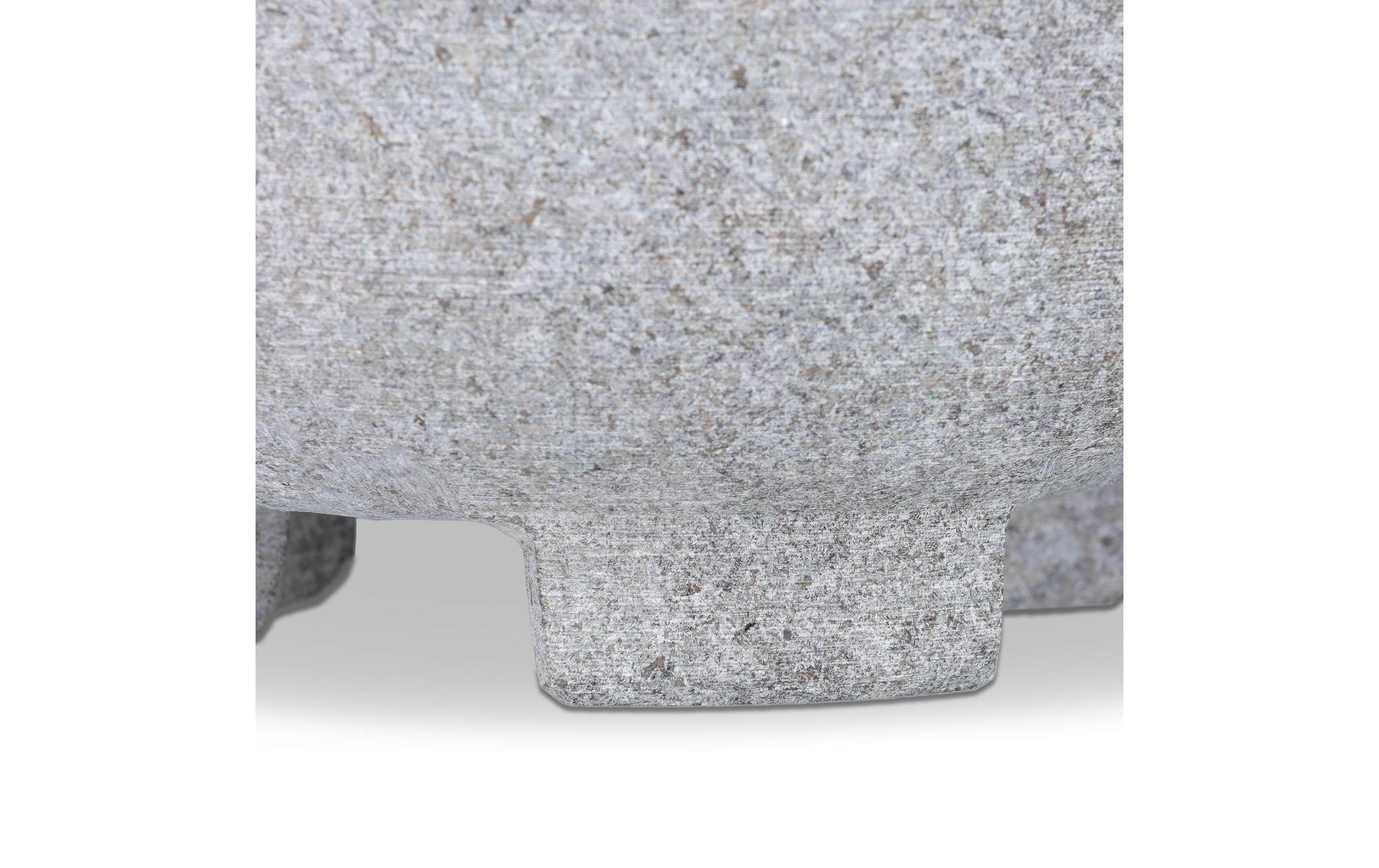 relaxdays Mörser mit Stössel 20 cm, Granit