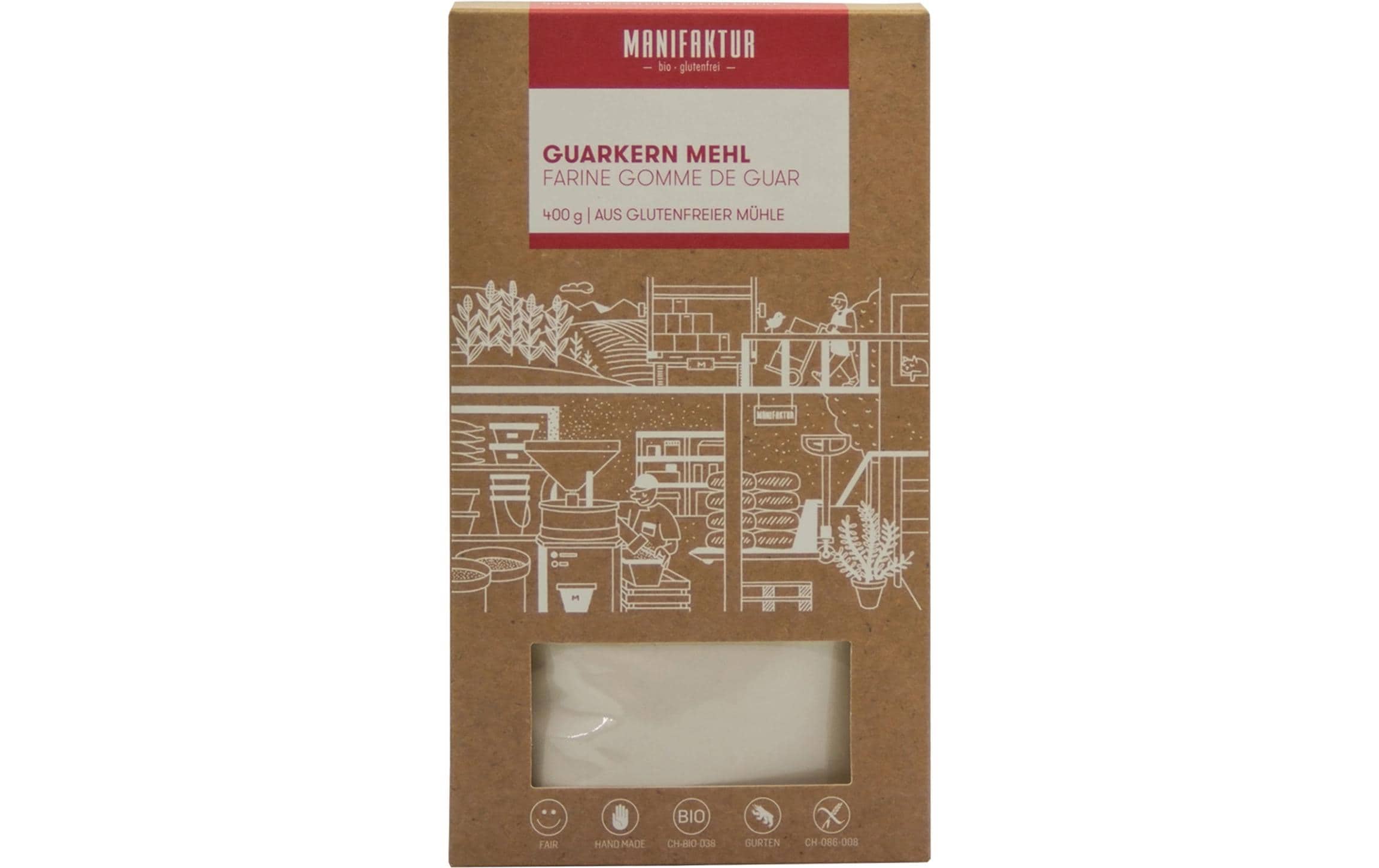 Manifaktur Packung Guarkern Mehl 400 g