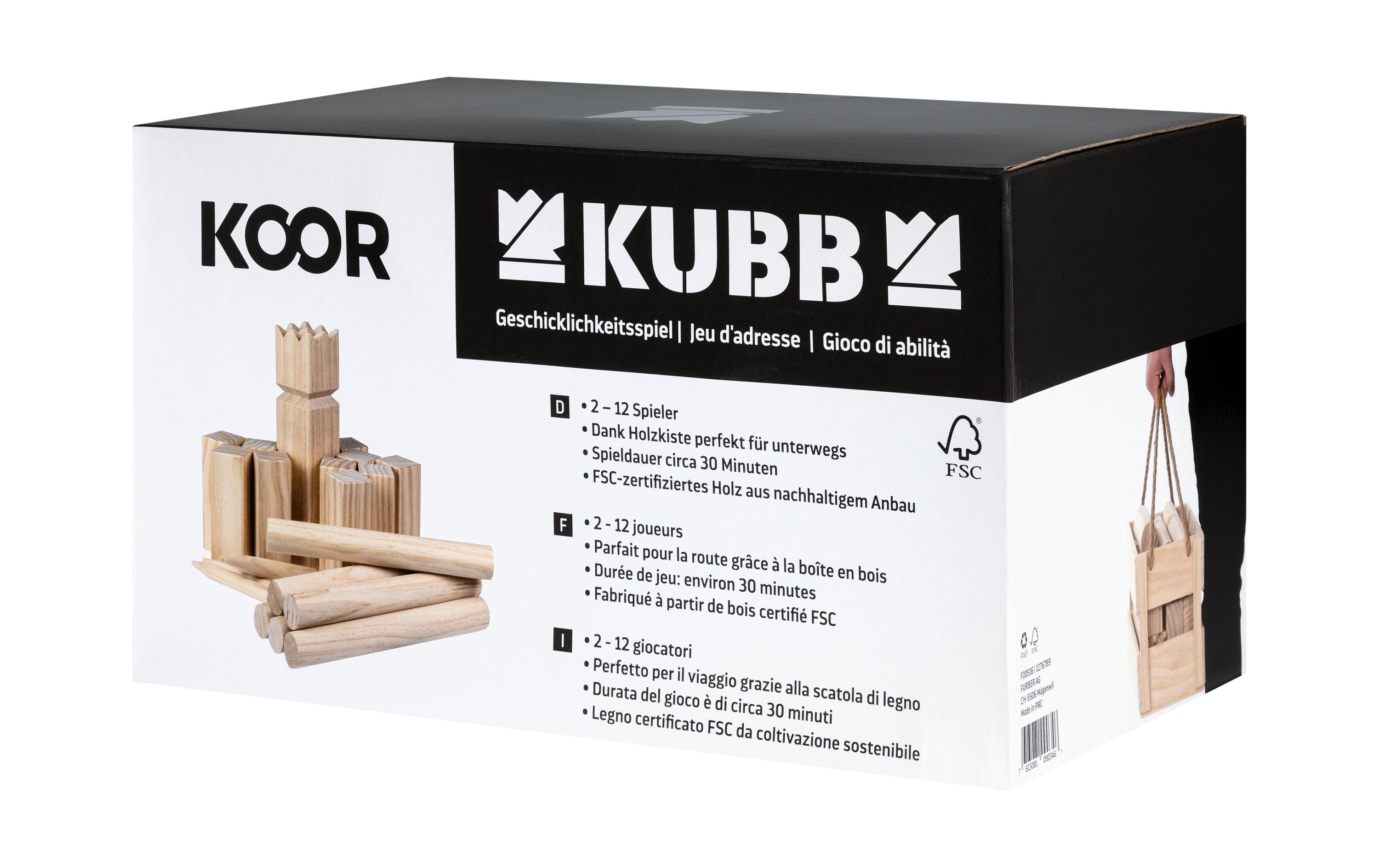 KOOR Wurfspiel KUBB Wikingerschach