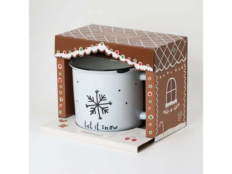 Grafik Werkstatt Vintage Becher Weihnachten, Let it snow Grafik Werkstatt Vintage Becher Weihnachten, Let it snow