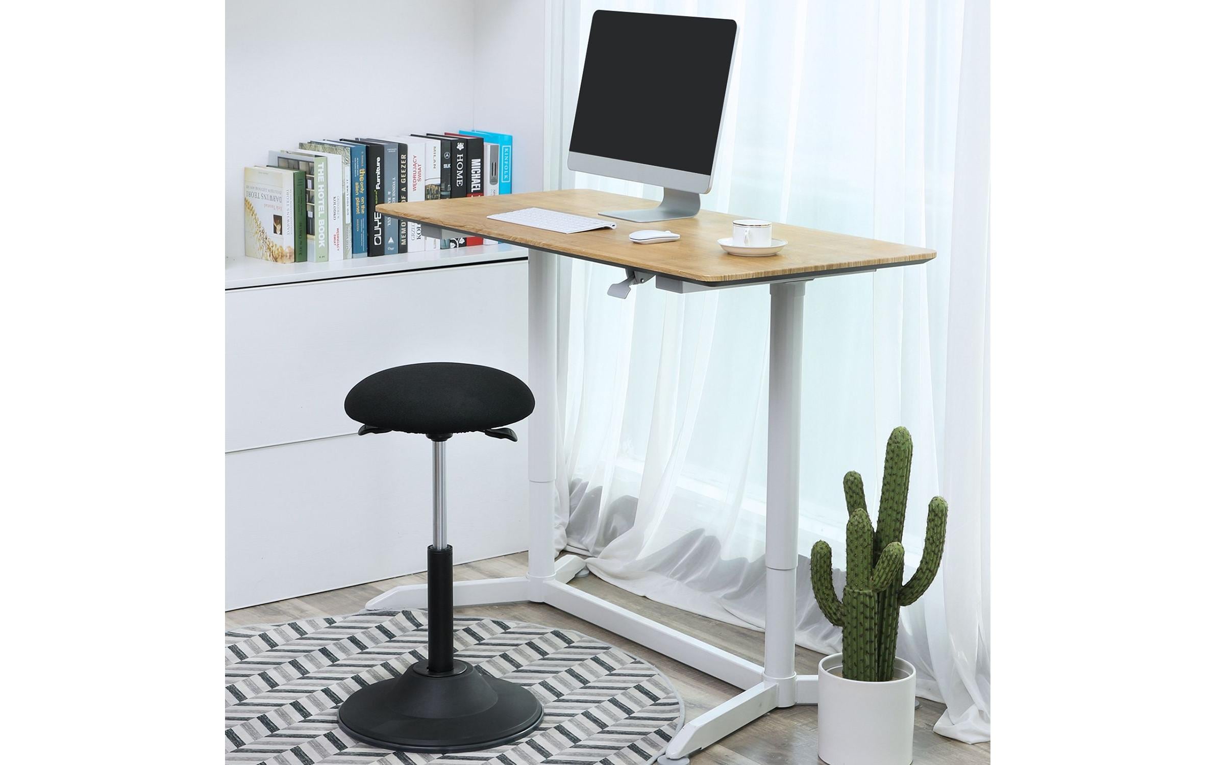 Songmics Hocher mit rutschfestem Bodenpolster Schwarz