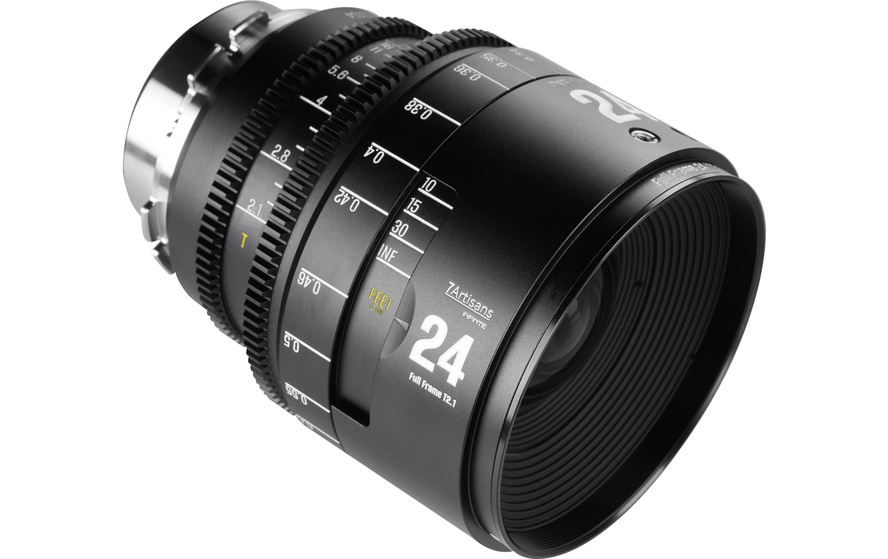 7Artisans Festbrennweite 24mm T/2.1 INFINTE Schwarz – Arri PL