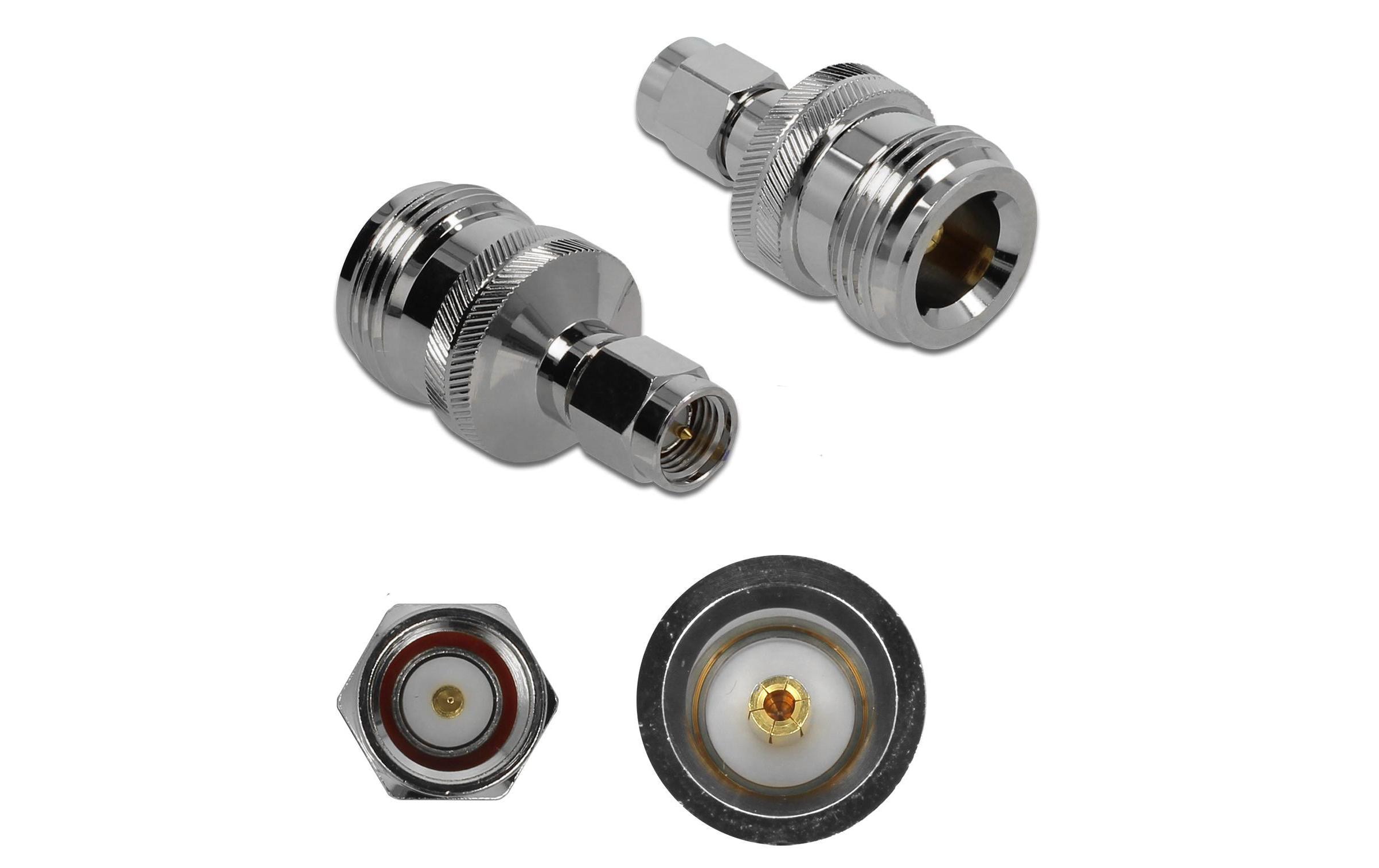 Delock Antennenadapter 10 GHz, N-Type Buchse (f) - SMA Stecker (m) Delock Antennenadapter 10 GHz, N-Type Buchse (f) - SMA Stecker (m)