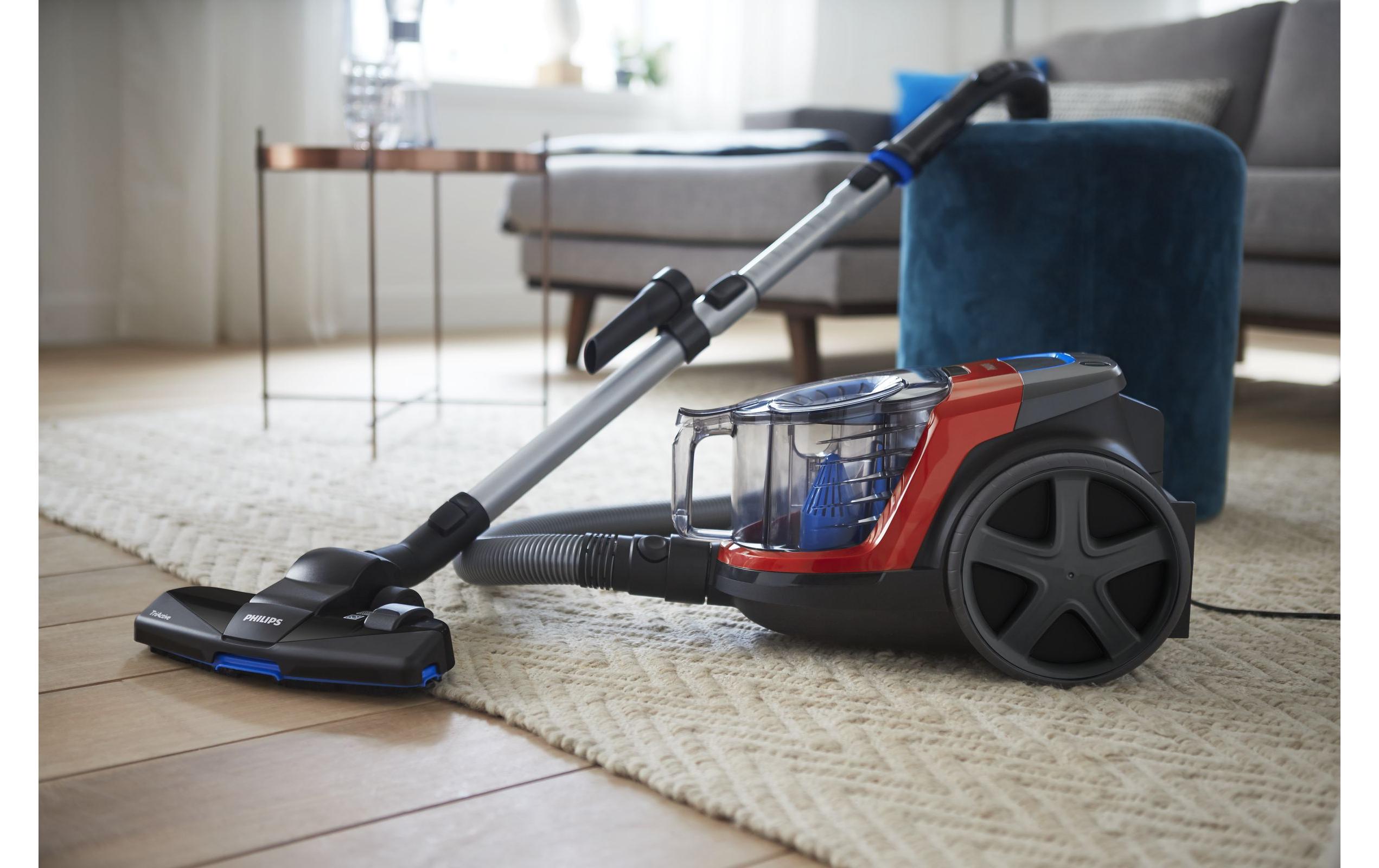 Philips Bodenstaubsauger PowerPro Compact Rot