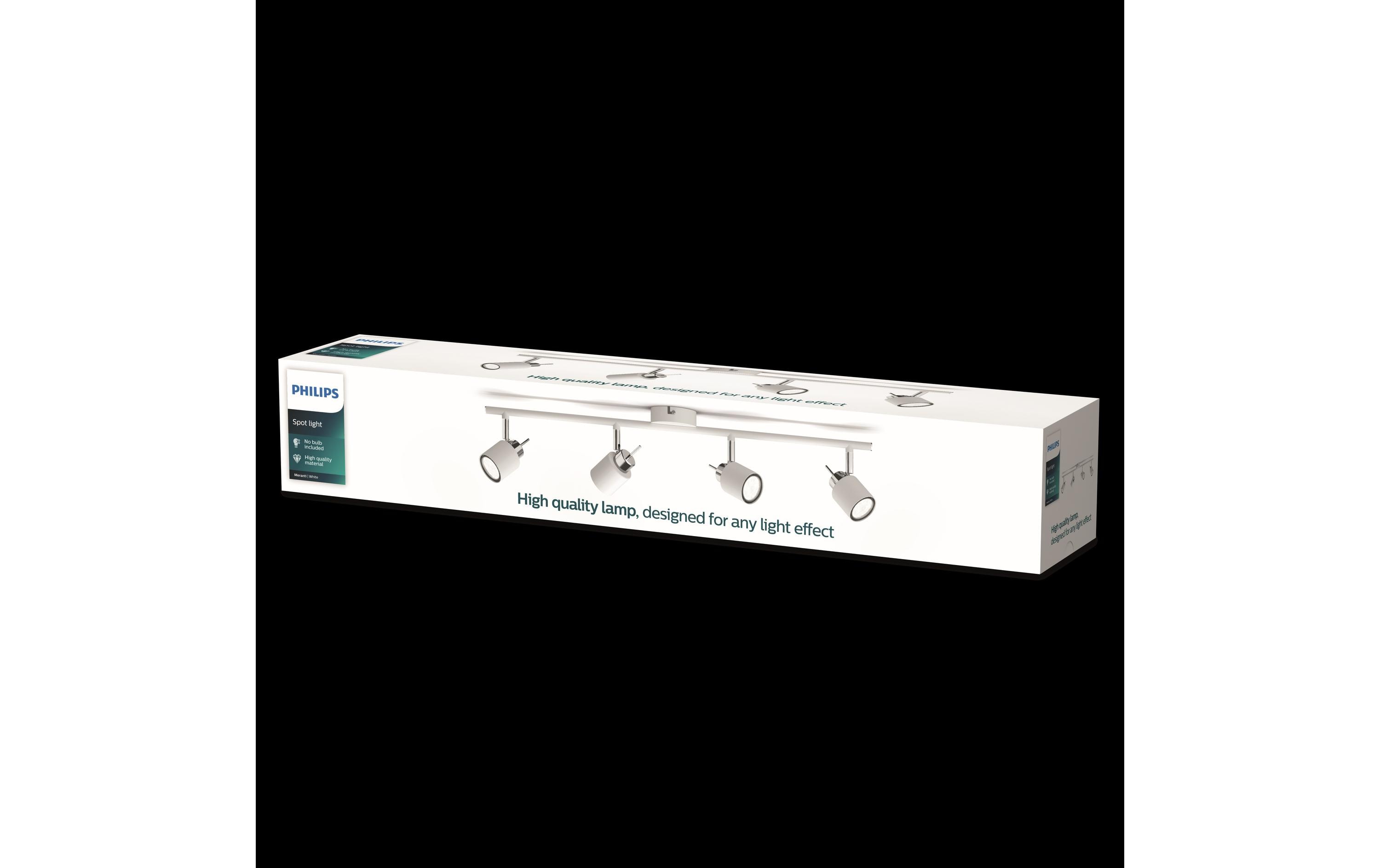 Philips Aufbauspot Meranti 4 x 35W GU10 Weiss, ohne Leuchtmittel