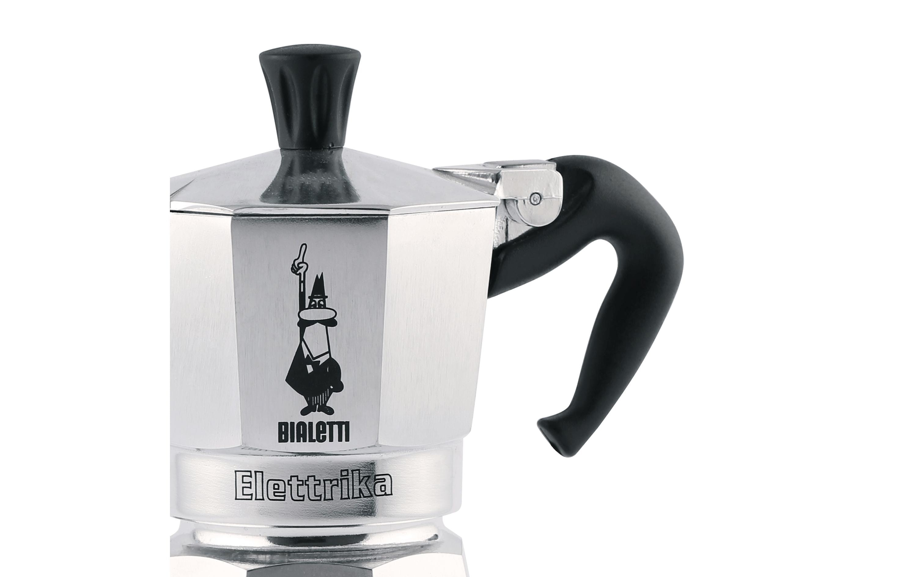Bialetti Espressokocher Elettrika 2 Tassen, Silber