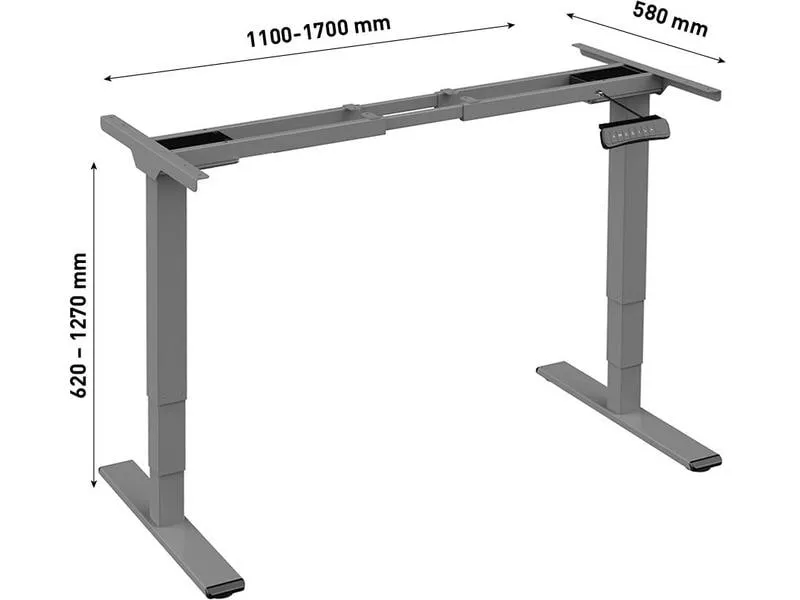 Contini Tischgestell ET225E Dunkelgrau