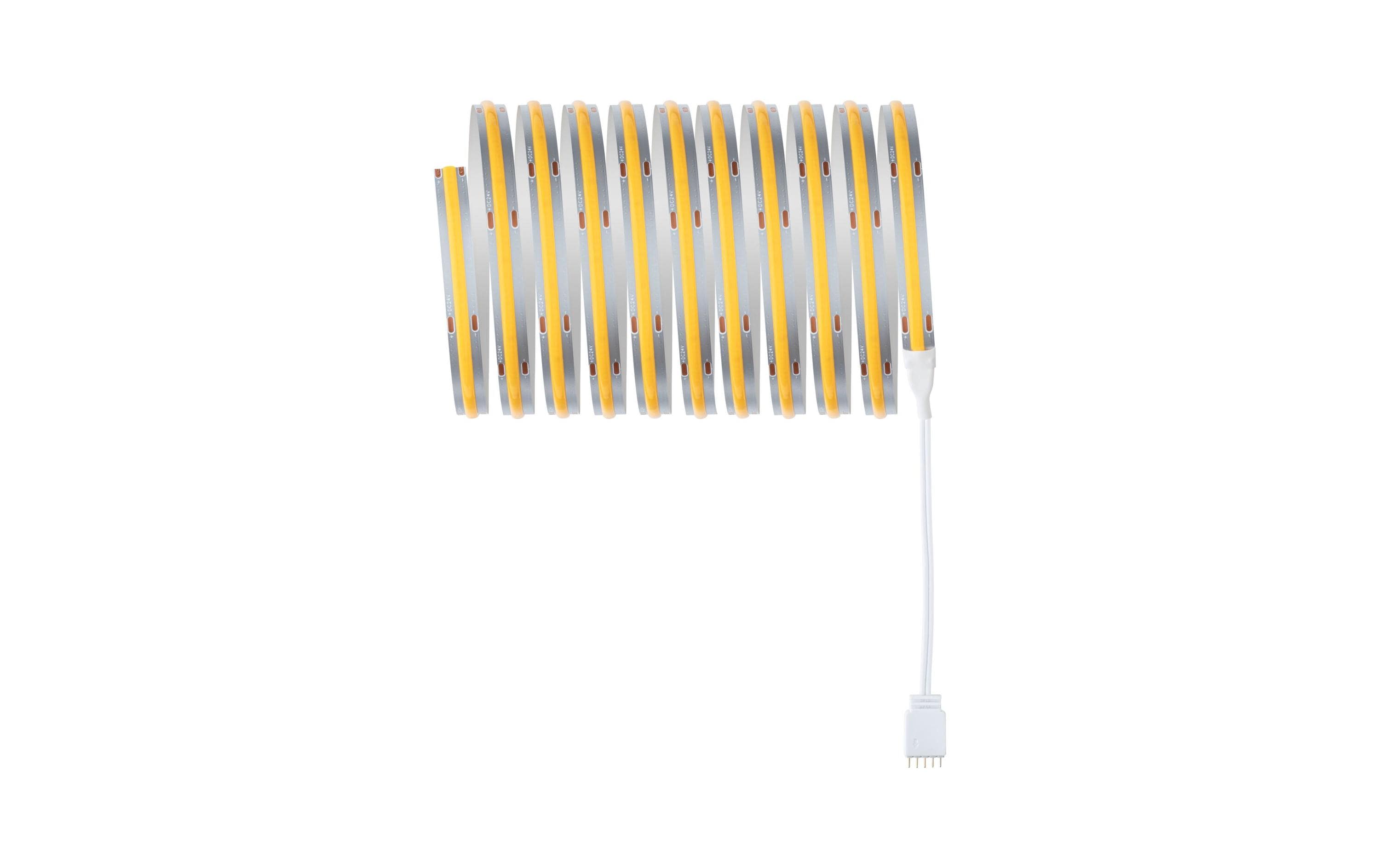 Paulmann LED-Stripe MaxLED 1000 BasisSet COB, 2700 K, 3 m, Silber Paulmann LED-Stripe MaxLED 1000 BasisSet COB, 2700 K, 3 m, Silber