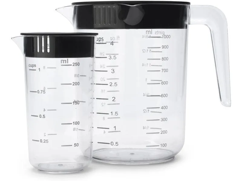 Brabantia Messbecher 2 Stück, 2.5 dl, Transparent