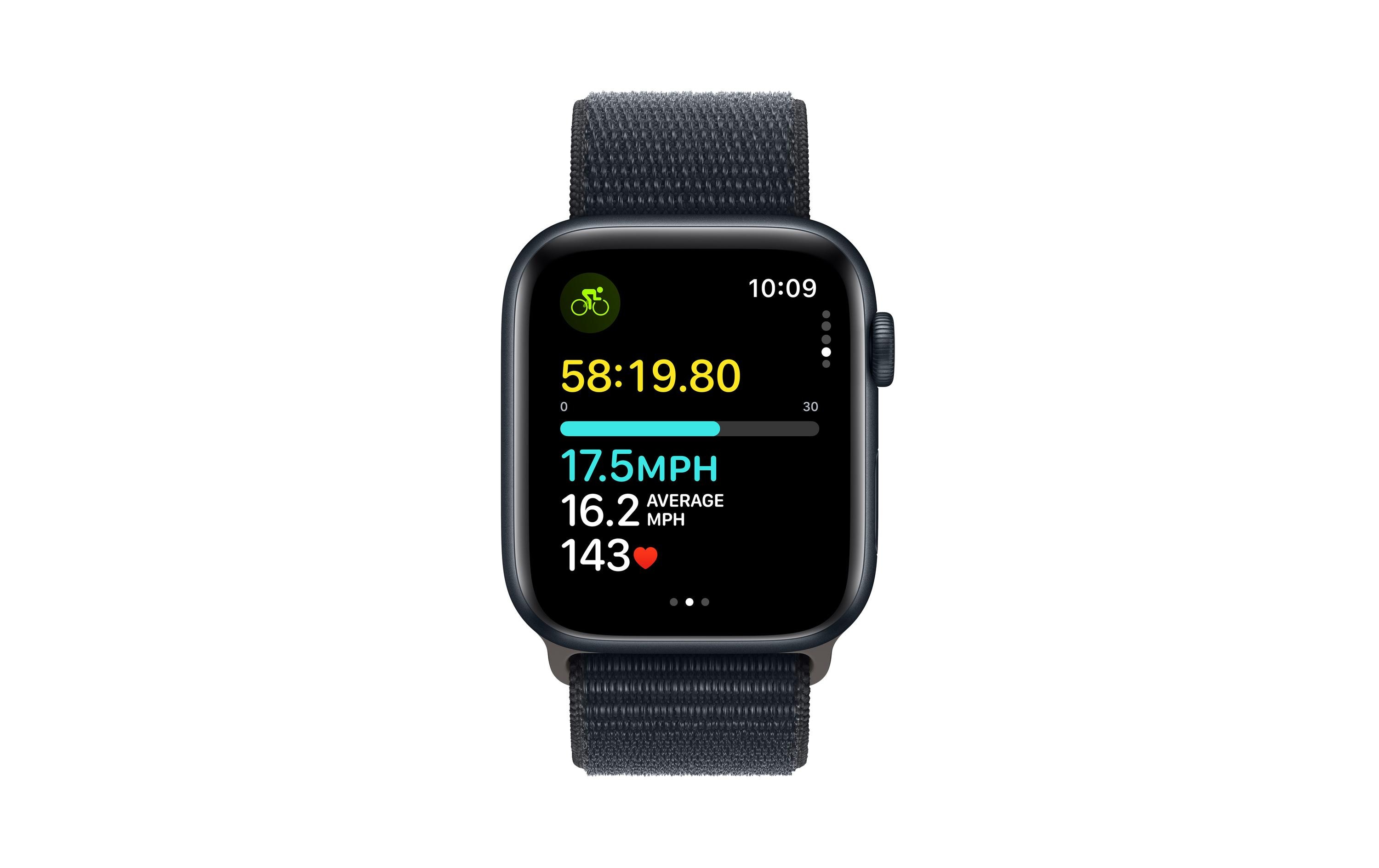 Apple Watch SE 2024 44 mm GPS Alu Sport Loop Mitternacht