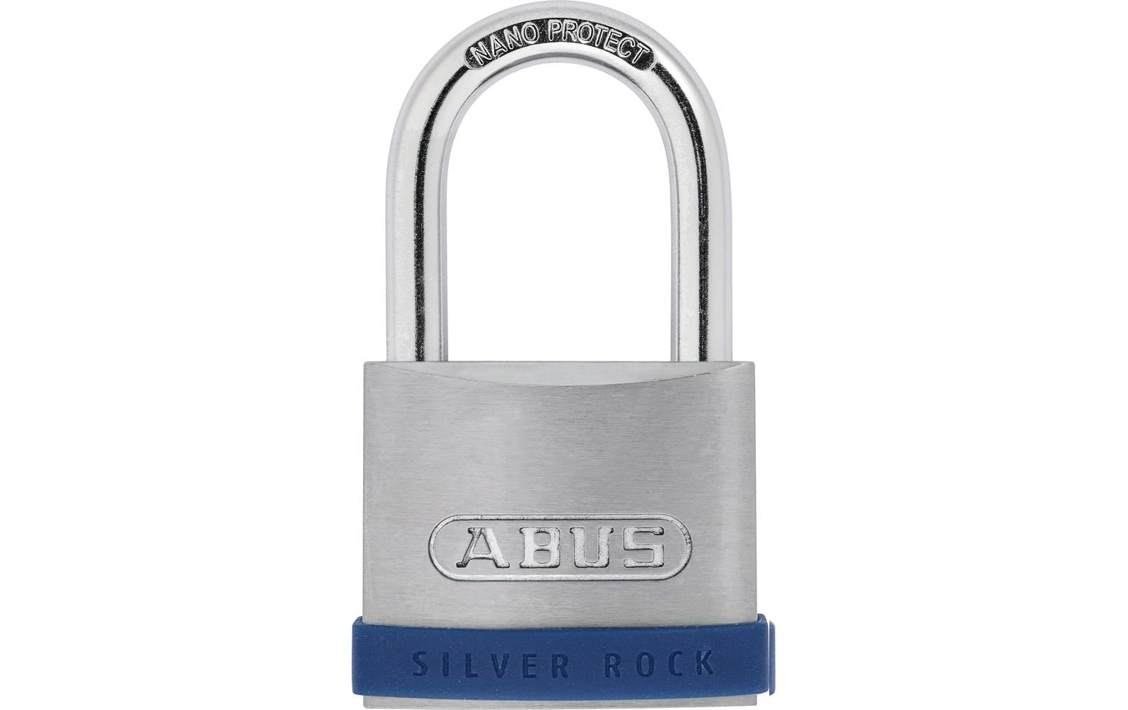 Abus Vorhängeschloss Silver Rock 5/50 Silber Zink