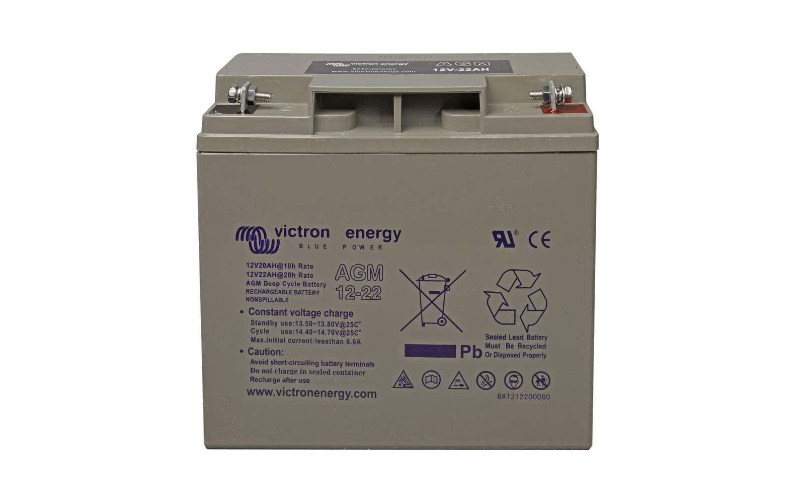 Victron AGM Deep Cycle Batterie 12 V/22Ah Victron AGM Deep Cycle Batterie 12 V/22Ah