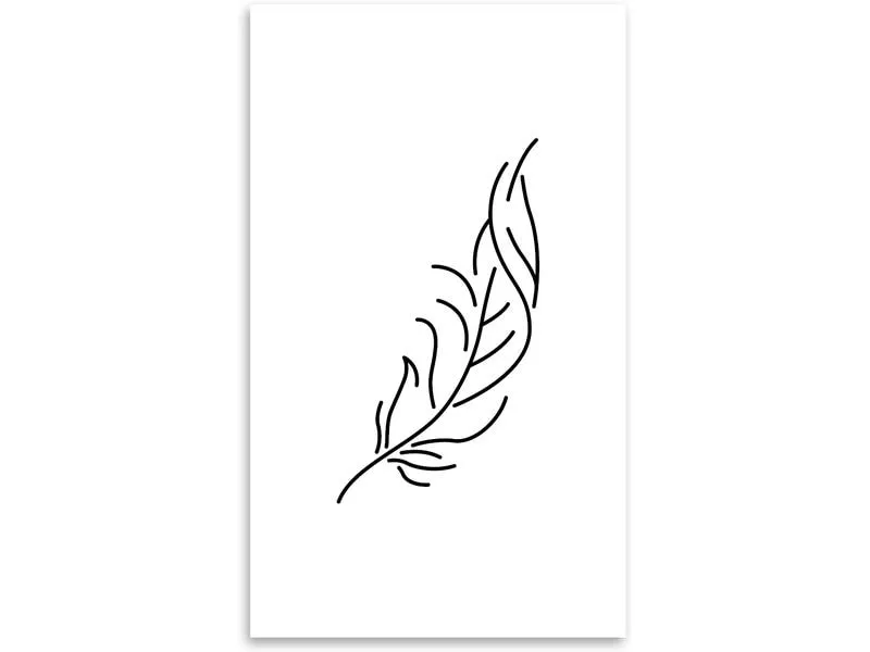 minink Tattoo Feder geschwungen Grösse: L (3.6 cm x 6.6 cm) minink Tattoo Feder geschwungen Grösse: L (3.6 cm x 6.6 cm)