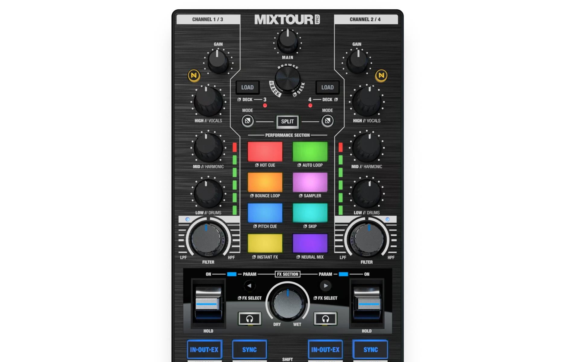 Reloop DJ-Controller Mixtour Pro Reloop DJ-Controller Mixtour Pro