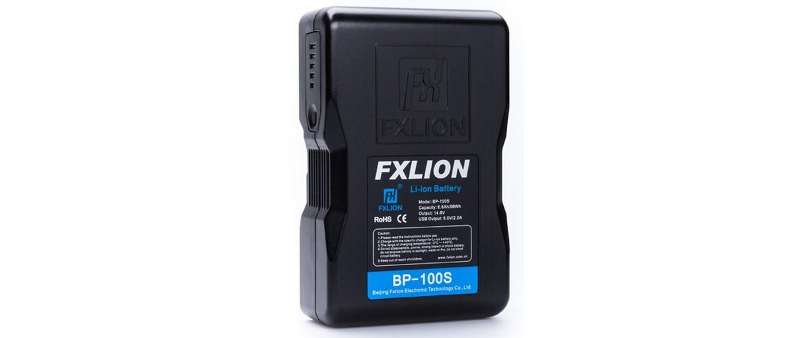 FXLion Videokamera-Akku BP-100S Cool Black V-Mount