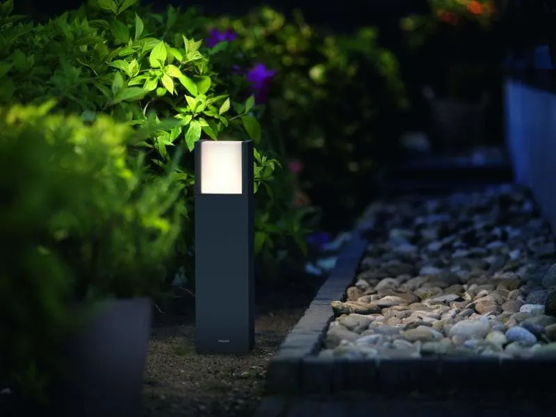 Philips myGarden LED Sockelleuchte Arbour, 600 lm, Anthrazit Philips myGarden LED Sockelleuchte Arbour, 600 lm, Anthrazit