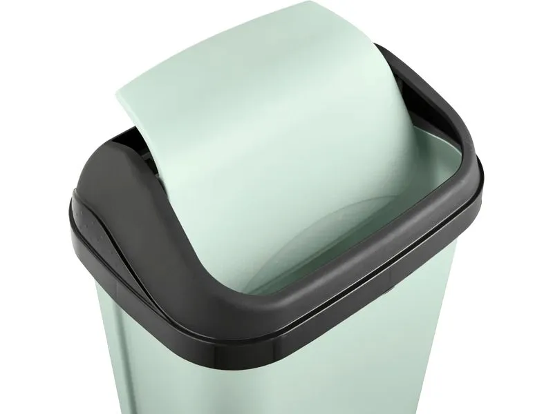 keeeper Abfalleimer Swantje 10 l, Schwingdeckel, soft green