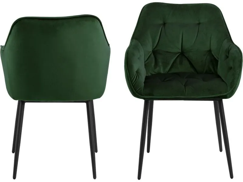 AC Design Stuhl Brooke, 2 Stück Forest Green AC Design Stuhl Brooke, 2 Stück Forest Green