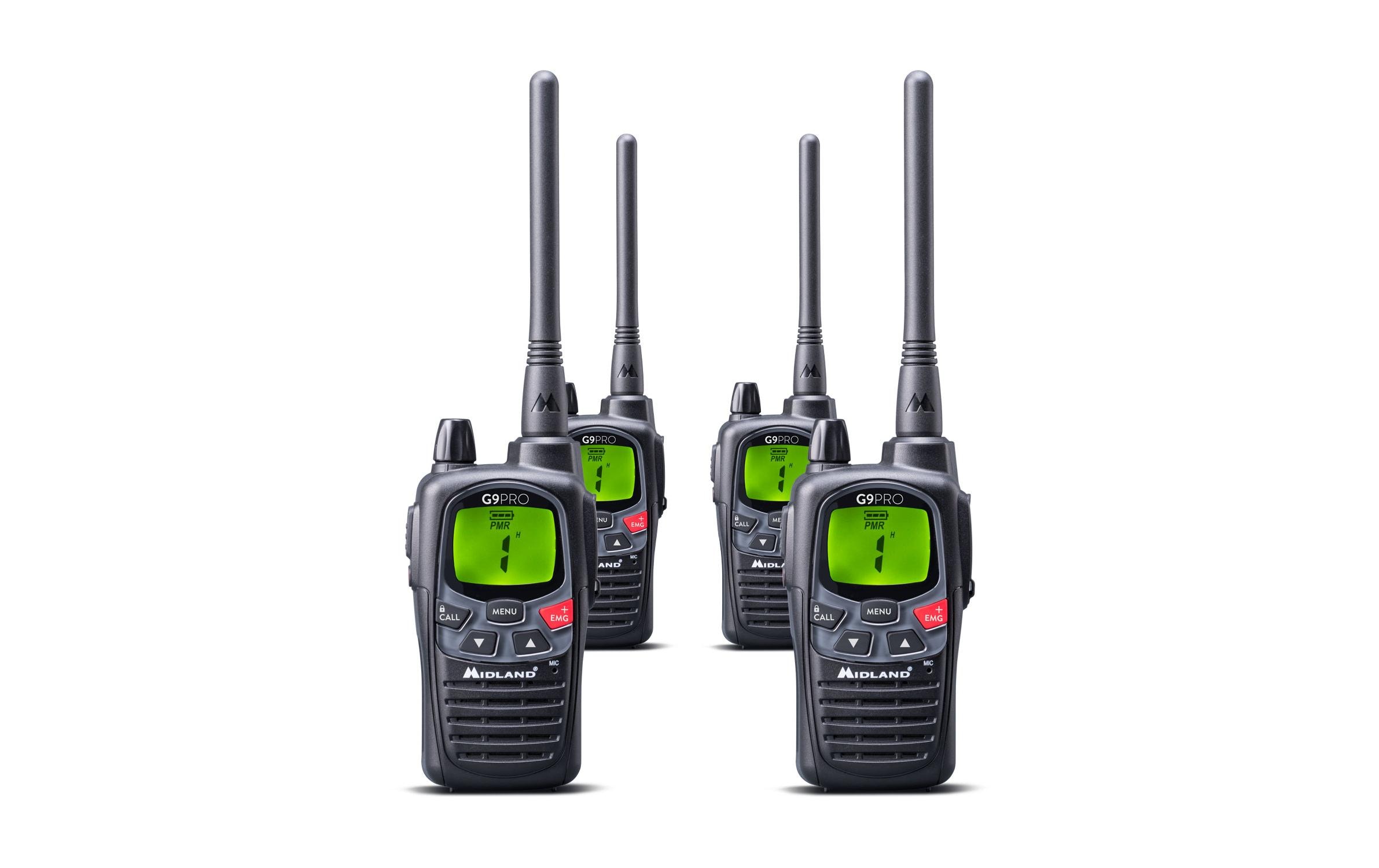 Midland Funkgerät G9 Pro, 4er Set Midland Funkgerät G9 Pro, 4er Set