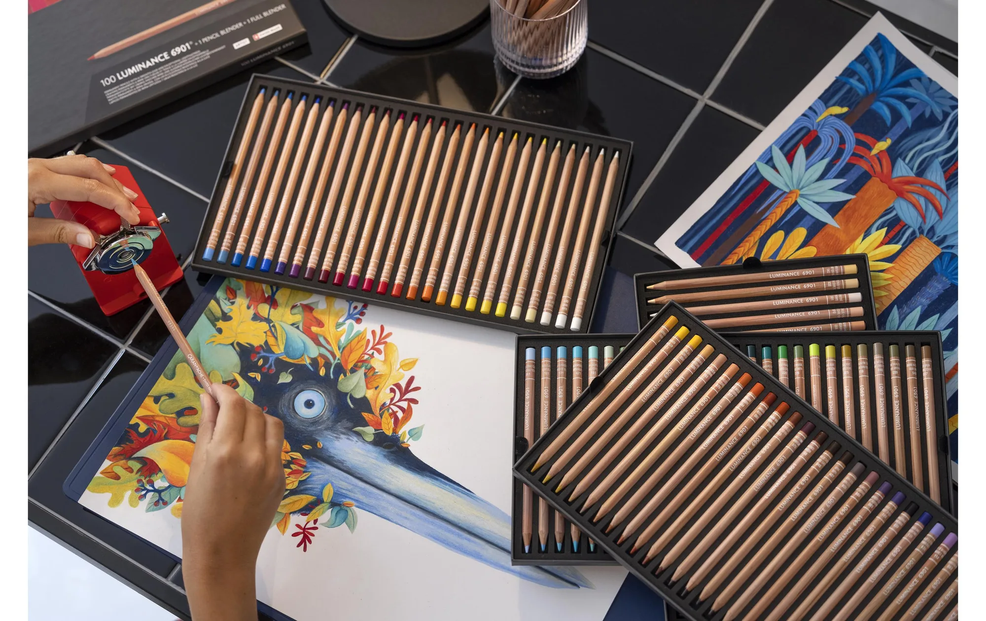 Caran d'Ache Spitzer 455 Manuell, Rot Caran d'Ache Spitzer 455 Manuell, Rot