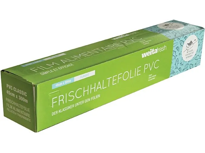 Weita Frischhaltefolie mit Slider 1 Stück, Transparent, 45 cm