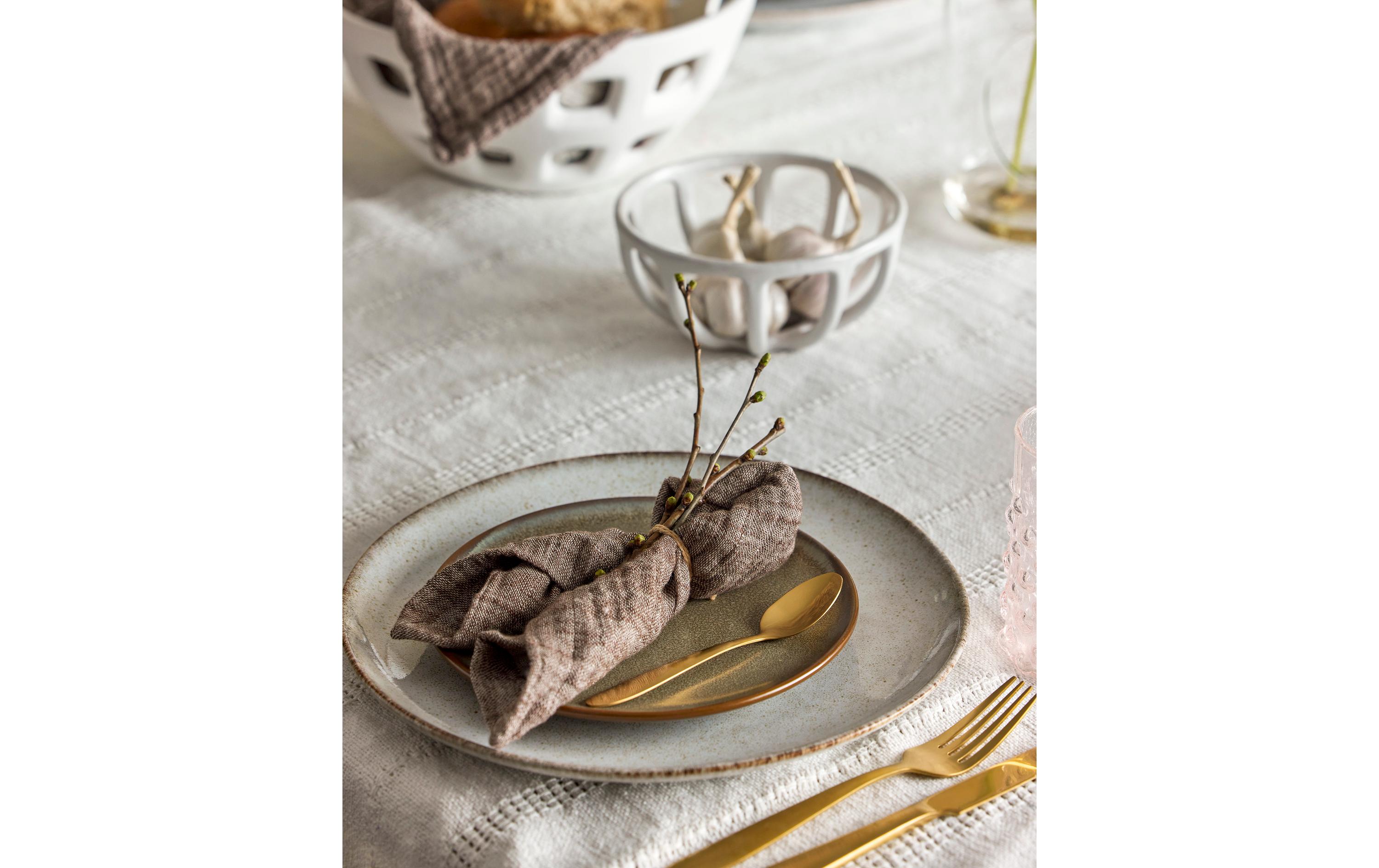 Bloomingville Speise-Service Sandrine 12-teilig, Nature