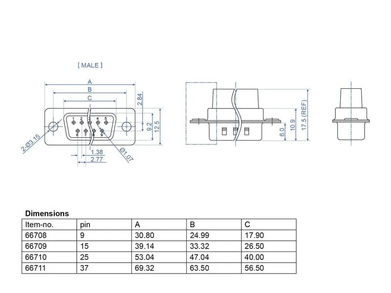 Delock Crimp Stecker D-Sub 9 Pin 4 Stück Delock Crimp Stecker D-Sub 9 Pin 4 Stück