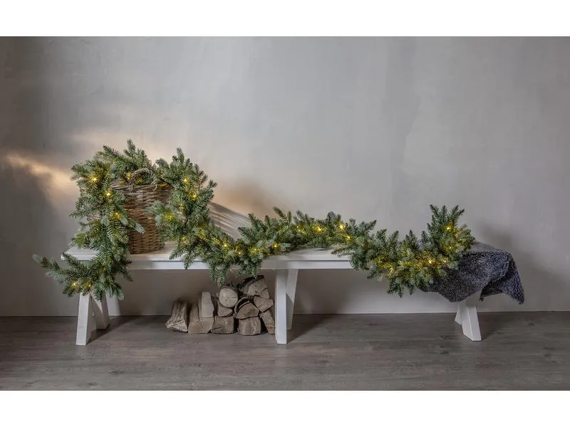 Star Trading Girlande LED Greyland, 300 cm, Grün