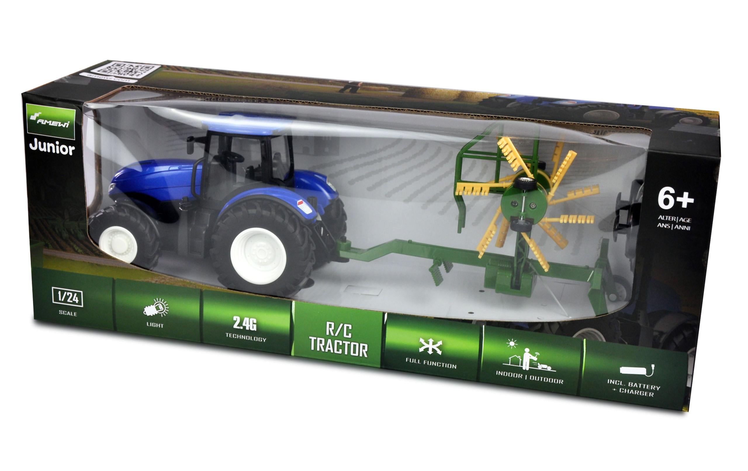 Amewi Traktor mit Kreiselschwader RTR, 1:24