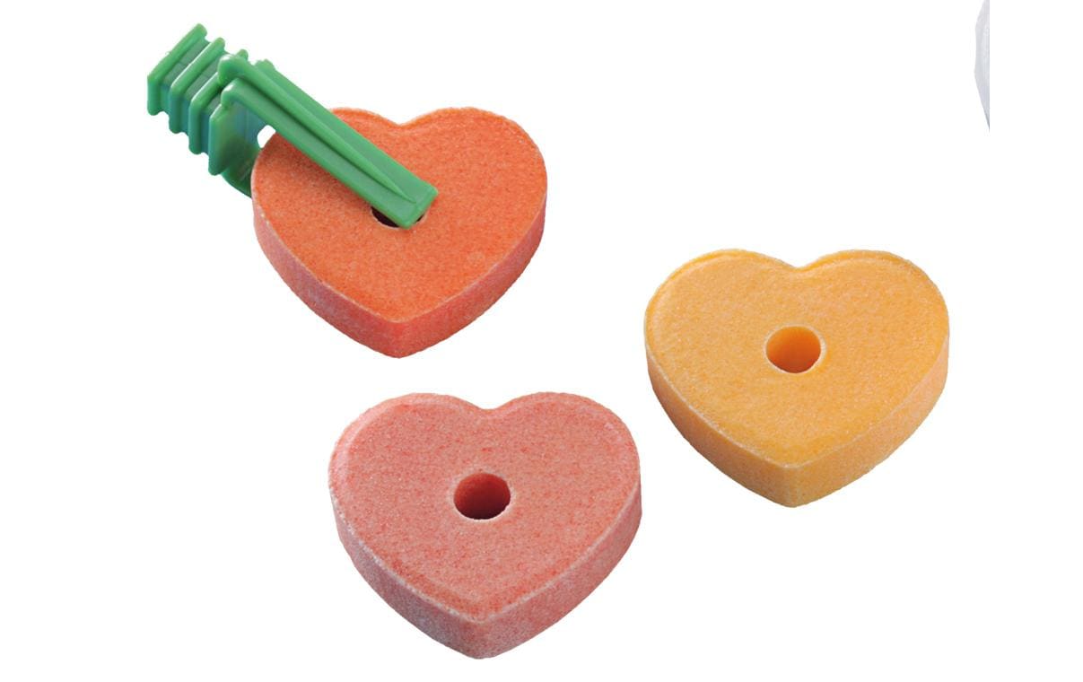 Nobby Salzleckstein Herz mit Halterung, 3er Pack, 30 g