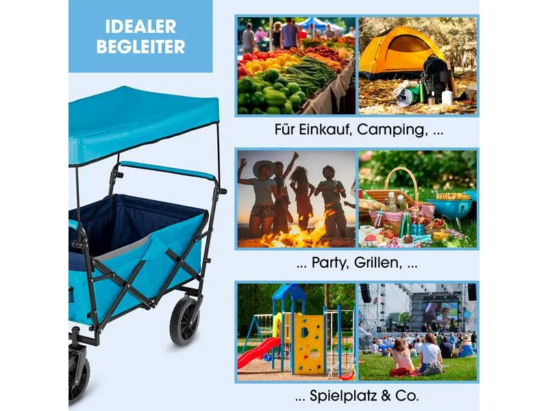 EASYmaxx Bollerwagen Blau
