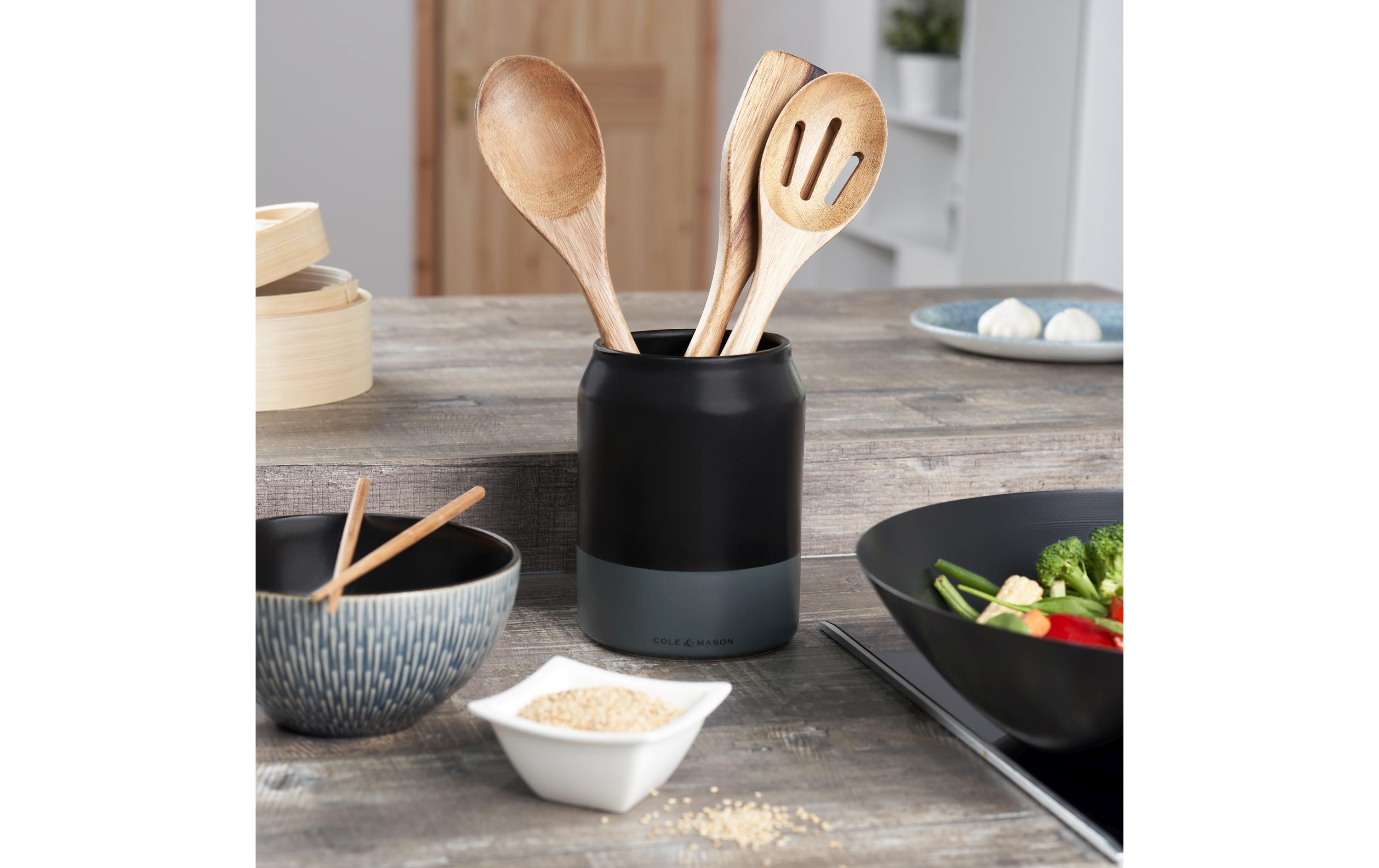 Cole&Mason Küchenutensilienhalter Linton Grau/Schwarz