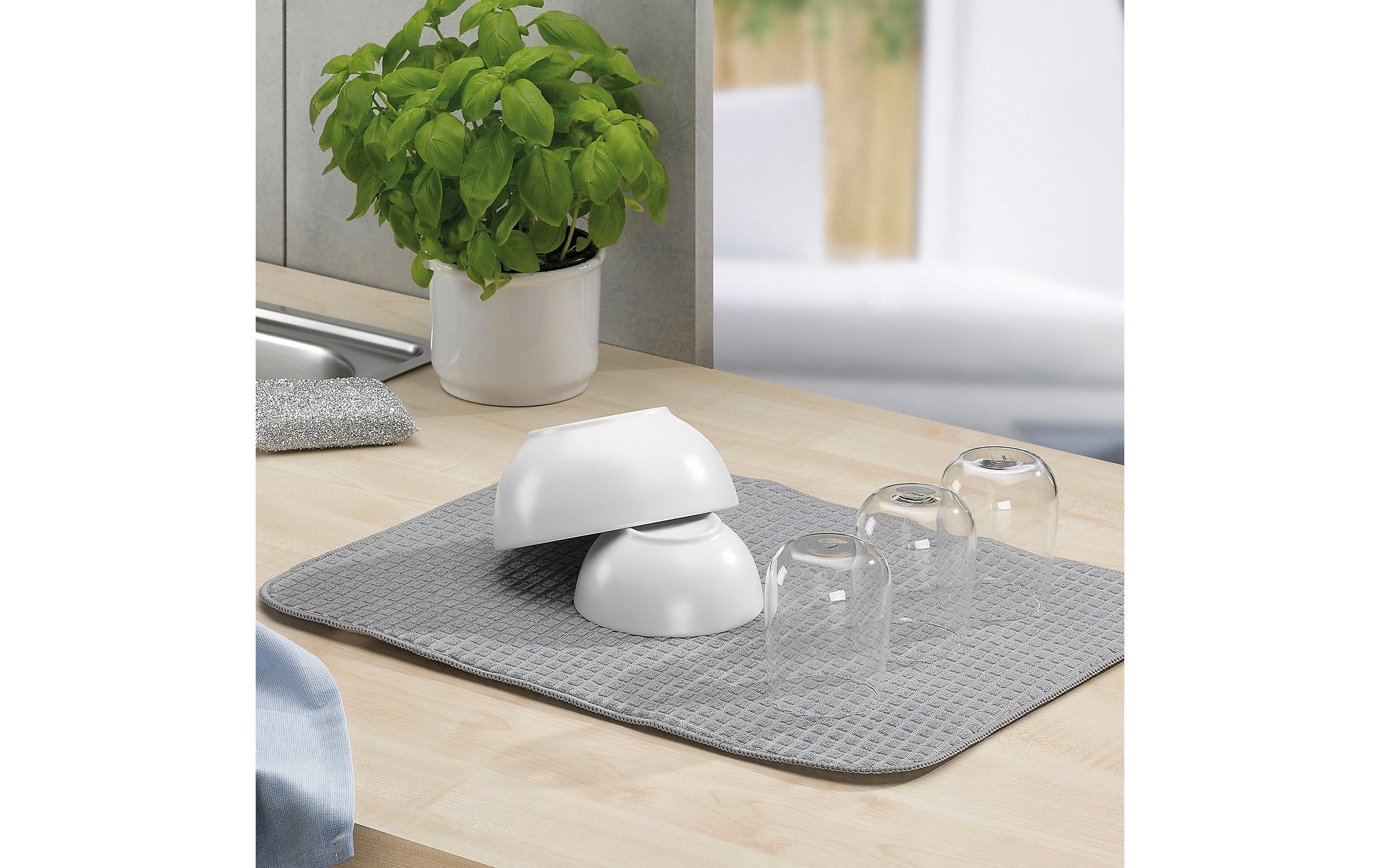 Kela Abtropfmatte Rapida Grau, 50 x 38 cm