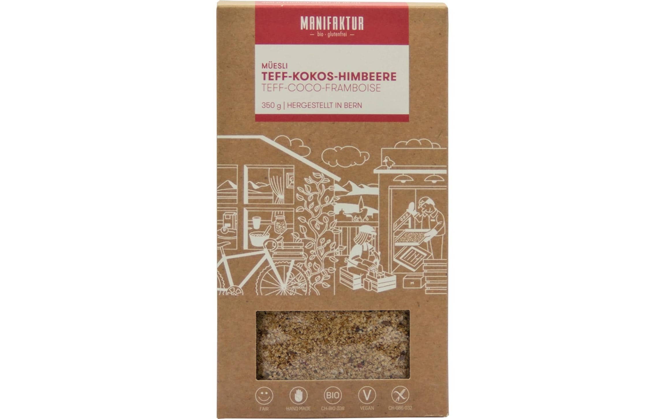 Manifaktur Müesli Teff-Kokos-Himbeere 350 g