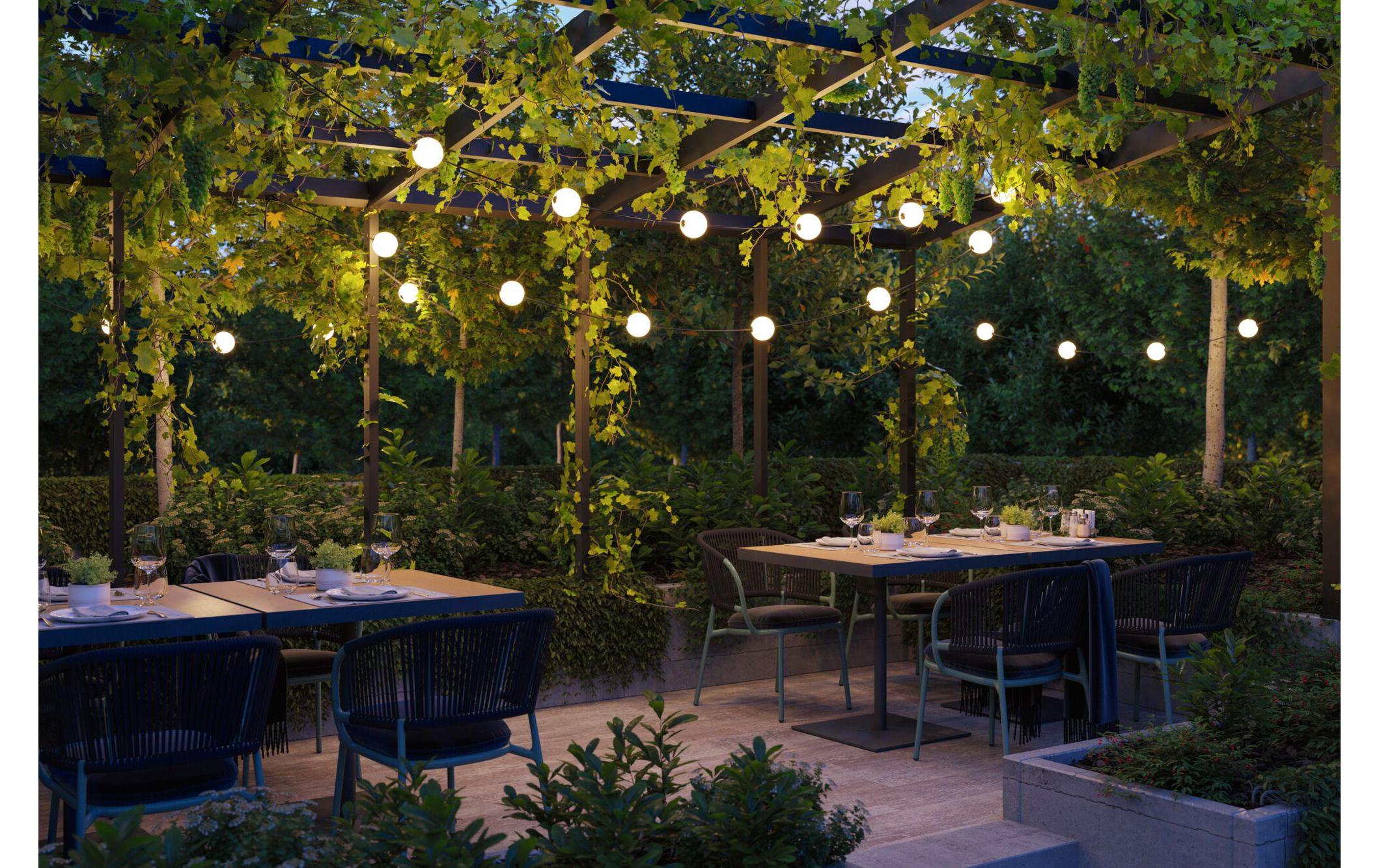 Paulmann LED Lichterkette Plug & Shine Naima 1.71 m, WW, Schwarz