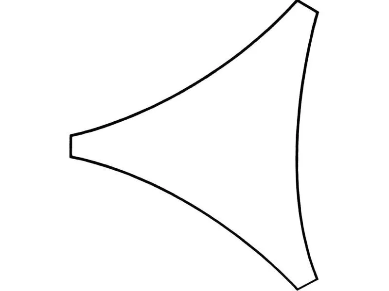 Perel Sonnensegel 5 x 5 x 5 m, Dreieck