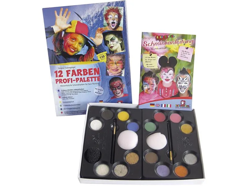 Eulenspiegel Schminkfarbe Set Kinder inkl. Pinsel Eulenspiegel Schminkfarbe Set Kinder inkl. Pinsel