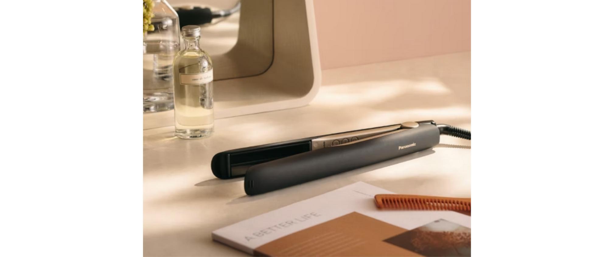 Panasonic Haarglätter nanoe Black-Champagner