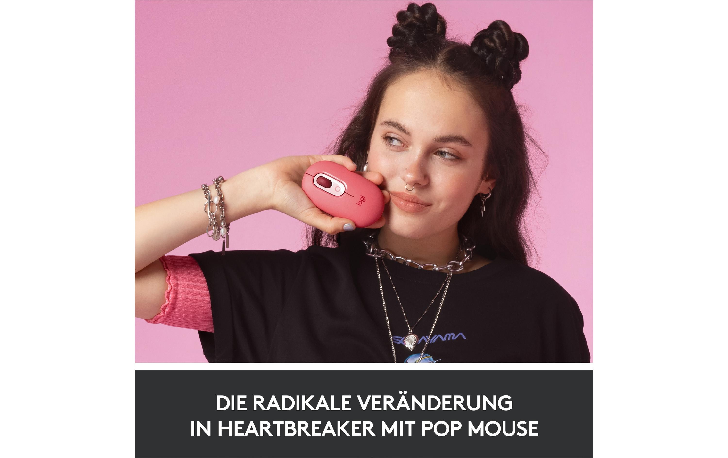 Logitech POP Mouse Heartbreaker Rose