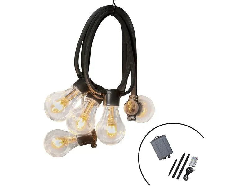 Konstsmide Lichterkette Solar 2332, 10 LEDs, Transparent